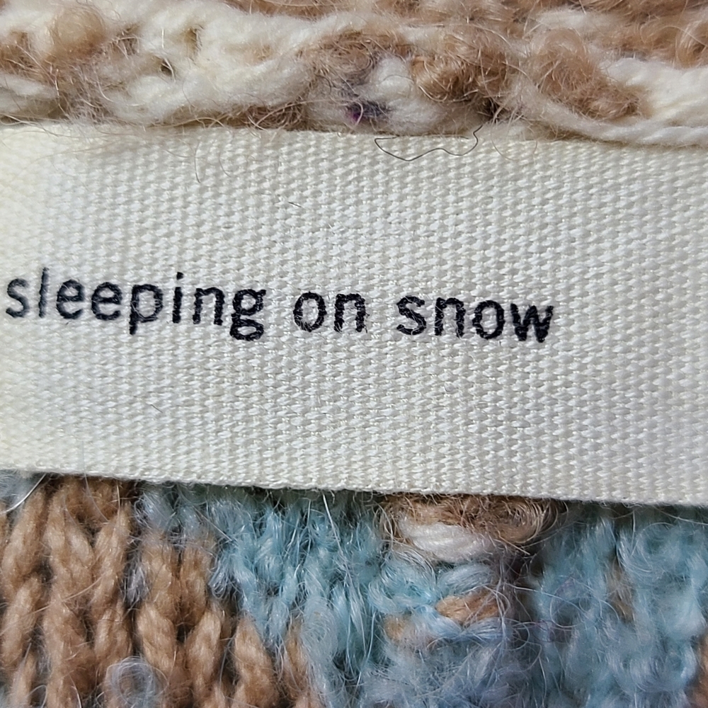 Sleeping in Snow Anthropologie Quilins Jacquard Knit Waterfall Vest XS/S Boho - Picture 8 of 11